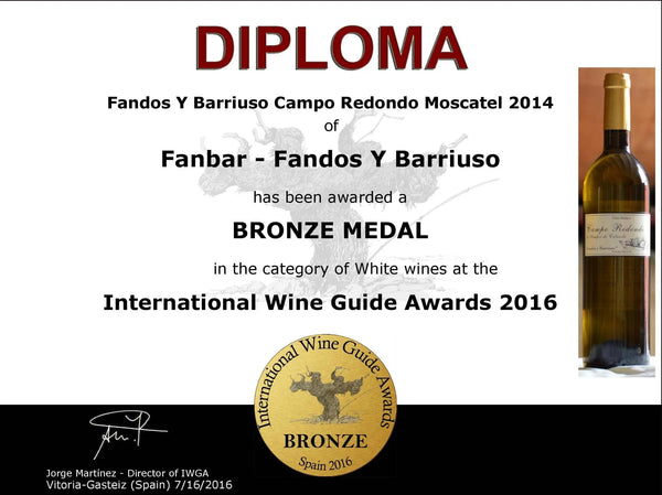 Vino Blanco MOSCATEL FANDOS Y BARRIUSO 6 Botellas