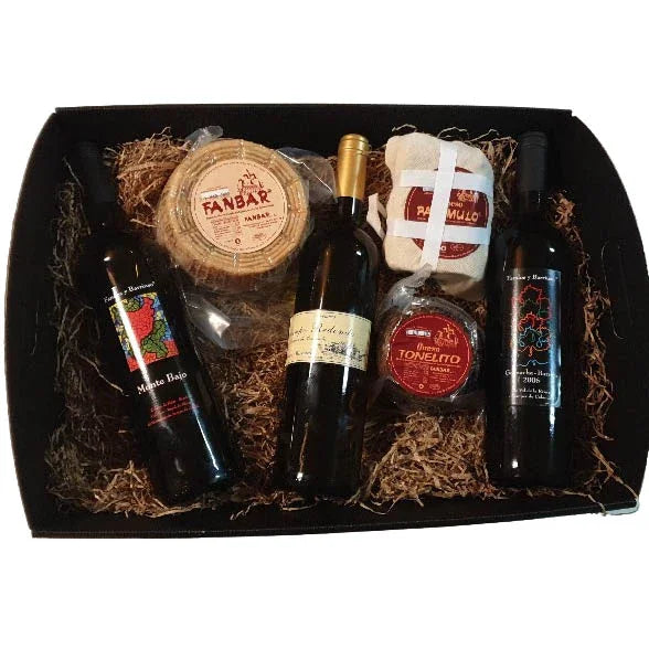 Cesta de Vino y Queso Premium
